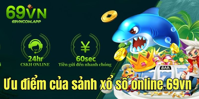 Ưu điểm vượt trội của sân chơi xổ số online 69vn